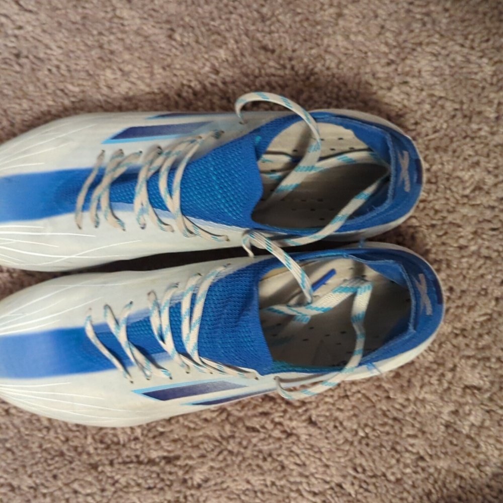 Adidas X Speedflow.1 blue and white soccer cleats